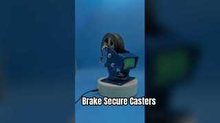 heavy duty rubber brake aluminate  core caster