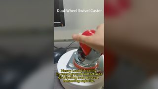 high load capacity  heavy duty Dual-Wheel Swivel Caster PU Caster Adaptive more industry appliance 