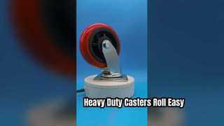 Polyurethane (PU)  heavy-duty casters.