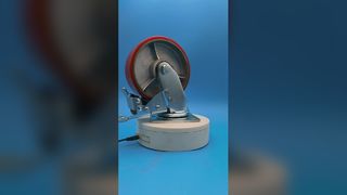  heavy  duty castos Iron core PU  lockable  wheels