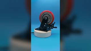 heavy duty pu wheel brake iron caster