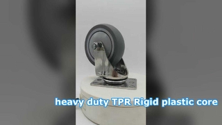 heavy duty TPR Rigid plastic core caster