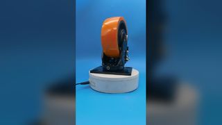 industrial heavy duty lockable orange Iron core PU castors