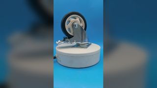 ลูกล้อขนาดกลาง ล้อ TPU สีดำแบบล็อคได้