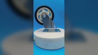 ลูกล้อสำหรับงานปานกลาง ล้อ TPU สีดำแข็ง