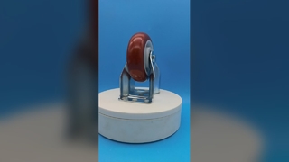 Medium duty castors rigid PP  swivel Jujube Red 