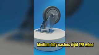 Medium duty castors rigid TPR whee