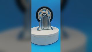 Medium duty castors swivel  black TPU wheel
