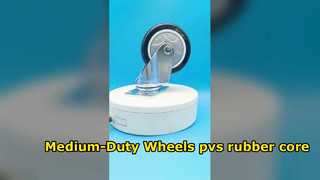Medium-Duty Wheels pvs rubber core 