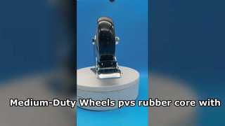 Medium-Duty Wheels pvs rubber core  with brake 